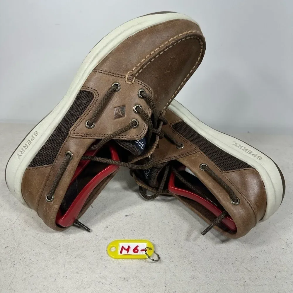 Sperry Men's Tan and Brown Boat Shoes 8,5